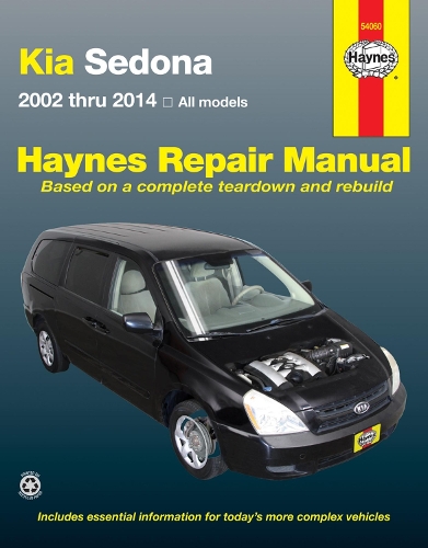 Паперова книга «Kia Sedona (02 -14): 2002-14», автор Haynes Publishing - фото №1