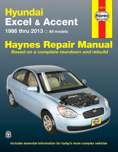 Бумажная книга «Hyundai Excel & Accent (86-13): 1986 to 2013», автор Haynes Publishing - фото №1
