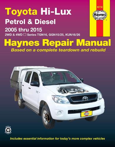 Бумажная книга «Toyota Hilux 4X4 (Aus): 2005-2015», автор Haynes Publishing - фото №1