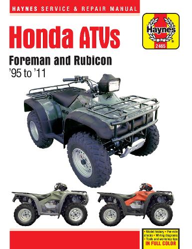 Бумажная книга «Honda Foreman ATV (95 -11): 1995-2011», автор Haynes Publishing - фото №1