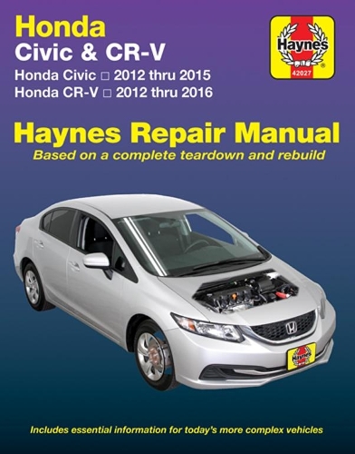 Бумажная книга «Honda Civic (12-15) & CR-V (12-16) Haynes Manual (USA): 2012-16», автор Haynes Publishing - фото №1