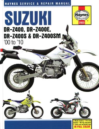Бумажная книга «Suzuki DR-Z400, DR-Z400E, DR-Z400S & DR-Z400SM (00 to 10)», автор Haynes Publishing - фото №1