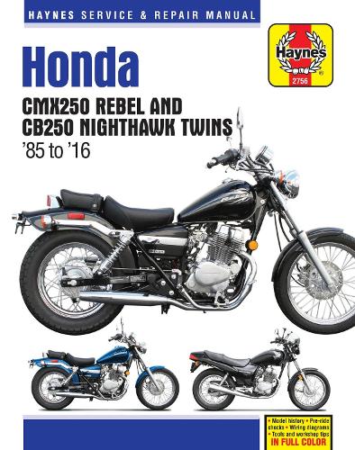Паперова книга «Honda CMX250 Rebel & CB250 Nighthawk Twins (85-16)», автор Haynes Publishing - фото №1