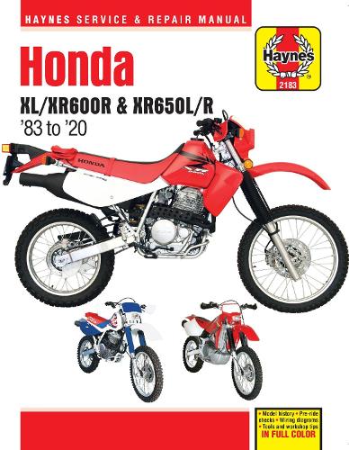 Бумажная книга «Honda XL/XR600R & XR650L/R (83-20): 83-20», автор Haynes Publishing - фото №1