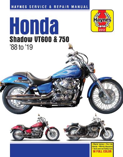 Паперова книга «Honda Shadow VT600 & 750 (88-19)», автор Haynes Publishing - фото №1