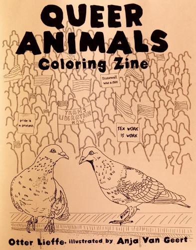 Паперова книга «Queer Animals Coloring Book», авторів Аня Ван Геерт, Оттер Ліффе - фото №1