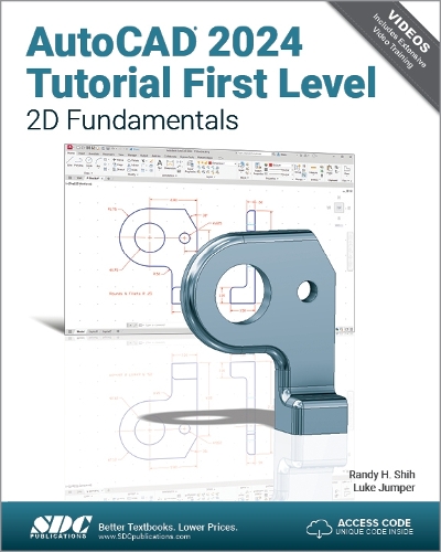 Паперова книга «AutoCAD 2024 Tutorial First Level 2D Fundamentals», авторів Люк Джампер, Ренді Х. Ши - фото №1