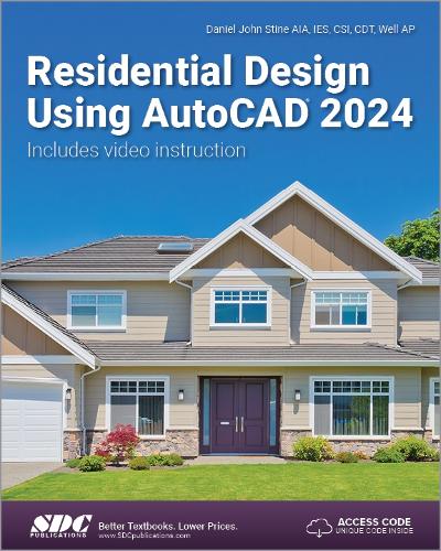 [object Object] «Residential Design Using AutoCAD 2024», автор Деніел Джон Стін - фото №1