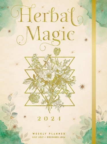 Паперова книга «Herbal Magic 2024 Weekly Planner: July 2023 - December 2024», автор Editors of Rock Point - фото №1