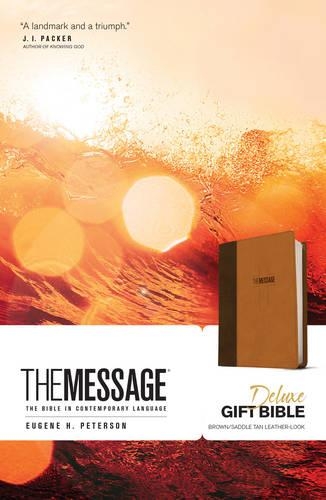 Паперова книга «Message Deluxe Gift Bible, Brown», автор Юджин Х. Петерсон - фото №1