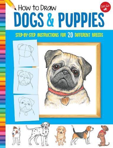 Бумажная книга «How to Draw Dogs & Puppies: Step-by-step instructions for 20 different breeds», автор Диана Фишер - фото №1