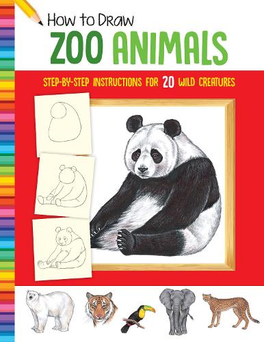 Бумажная книга «How to Draw Zoo Animals: Step-by-step instructions for 20 wild creatures», автор Диана Фишер - фото №1