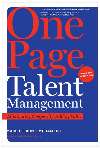 [object Object] «One Page Talent Management, with a New Introduction: Eliminating Complexity, Adding Value», авторів Марк Еффрон, Міріам Орт - фото №1