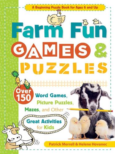 Бумажная книга «Farm Fun Games & Puzzles: Over 150 Word Games, Picture Puzzles, Mazes, and Other Great Activities for Kids», авторов Элен Хованец, Патрик Меррелл - фото №1