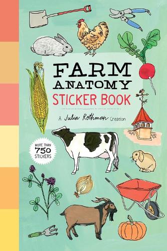 Паперова книга «Farm Anatomy Sticker Book: A Julia Rothman Creation; More than 750 Stickers», автор Джулія Ротман - фото №1