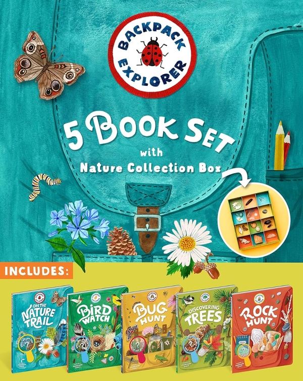 Бумажная книга «Backpack Explorer 5-Book Set with Nature Collection Box» - фото №1