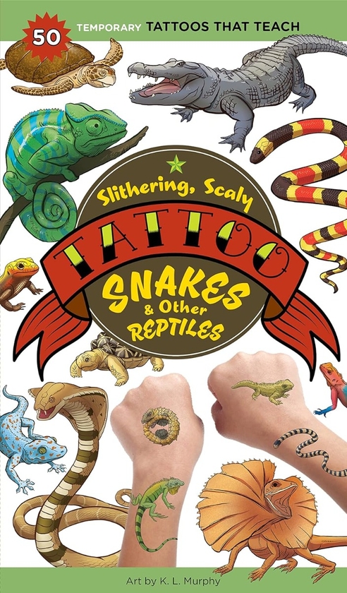 Бумажная книга «Slithering, Scaly Tattoo Snakes & Other Reptiles» - фото №1