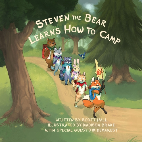 Бумажная книга «Steven the Bear Learns How to Camp», автор Скотт Холл - фото №1