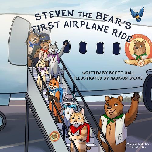 Бумажная книга «Steven the Bear's First Airplane Ride», автор Скотт Холл - фото №1
