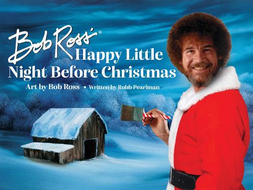 Паперова книга «Bob Ross' Happy Little Night Before Christmas», автор Робб Перлман - фото №1