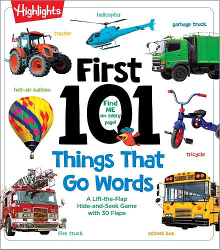 Бумажная книга «First 101 Things That Go Words: Oversized Lift-the-Flap Board Book with 101 Vehicle Words, Colorful Photos and Interactive Learning Fun for Babies and Toddlers» - фото №1