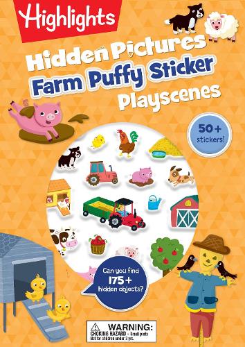 Бумажная книга «Farm Hidden Pictures Puffy Sticker Playscenes» - фото №1
