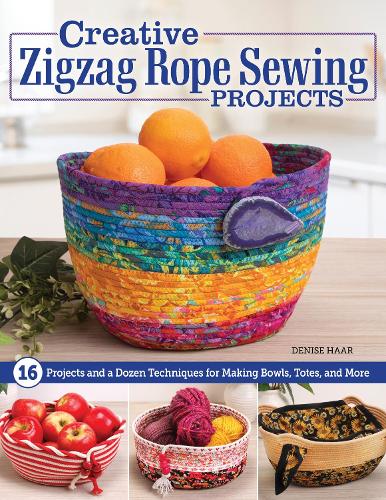 Паперова книга «Creative Zigzag Rope Sewing Projects: 16 Projects and a Dozen Techniques for Making Bowls, Totes, and More», автор Деніз Хаар - фото №1