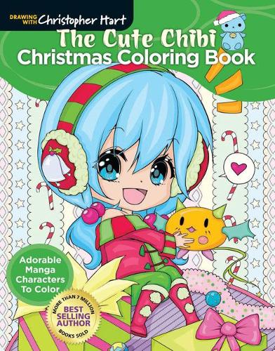 Паперова книга «The Cute Chibi Christmas Coloring Book: Adorable manga characters to color», автор Крістофер Харт - фото №1