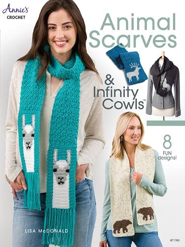 Бумажная книга «Animal Scarves & Infinity Cowls: 8 Fun Designs!», автор Лиза Макдональд - фото №1