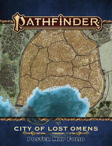 Паперова книга «Pathfinder Lost Omens: City of Lost Omens Poster Map Folio (P2)», автор Співробітники Paizo - фото №1