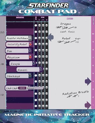 Бумажная книга «Starfinder Combat Pad (S2)», автор Сотрудники Paizo - фото №1