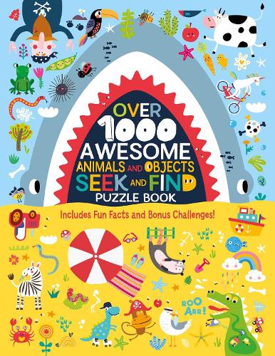 Паперова книга «Over 1000 Awesome Animals and Objects Seek and Find Puzzle Book: Includes Fun Facts and Bonus Challenges!», автор Clorophyl Editions - фото №1