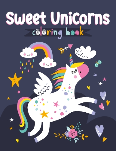 Паперова книга «Sweet Unicorns Coloring Book», автор Clorophyl Editions - фото №1
