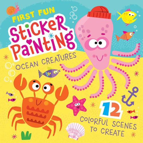 Бумажная книга «First Fun Sticker Painting: Ocean Creatures: 12 Colorful Scenes to Create», автор Эдвард Миллер III - фото №1
