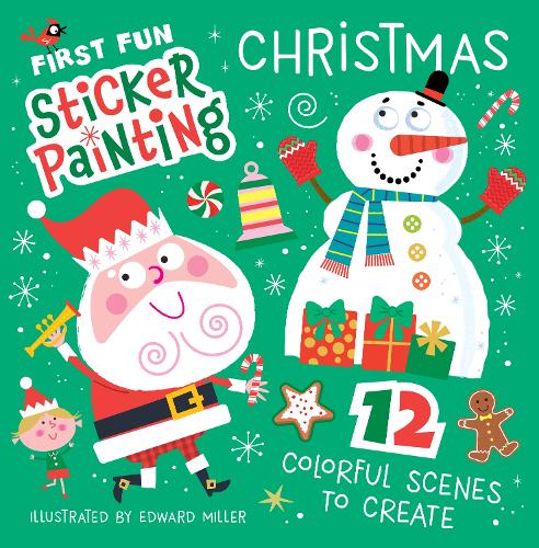 Бумажная книга «First Fun Sticker Painting: Christmas: 12 Colorful Scenes to Create», автор Эдвард Миллер - фото №1