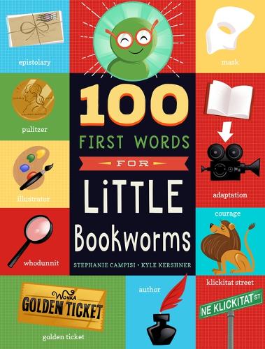 Бумажная книга «100 First Words for Little Bookworms», автор Стефани Кампизи - фото №1