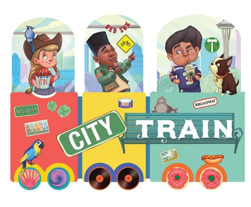 Паперова книга «City Train: An Activity Board Book», автор Стефані Кампізі - фото №1