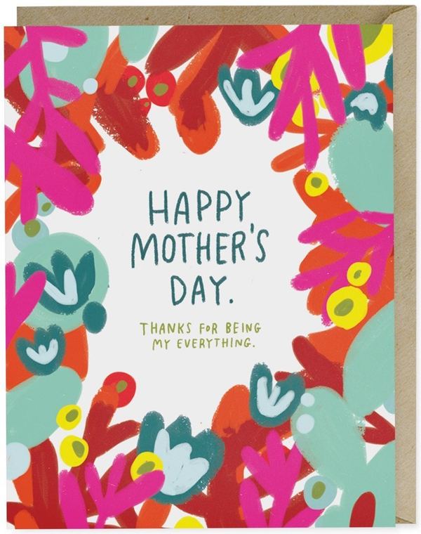 Паперова книга «Mother's Day Red Floral Card» - фото №1