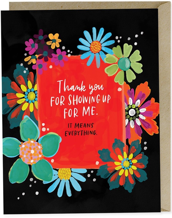 Бумажная книга «Thanks for Showing Up Card» - фото №1