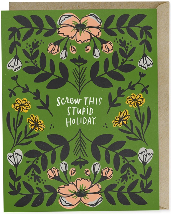 Бумажная книга «Screw Stupid Holiday Card» - фото №1