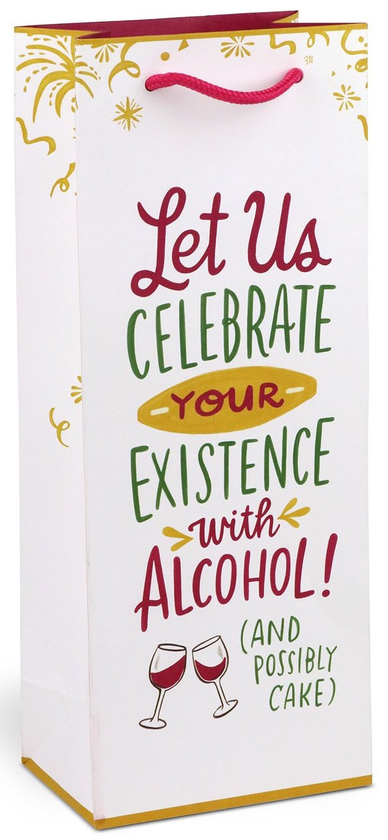 Паперова книга «Celebrate With Alcohol Wine Bag» - фото №1