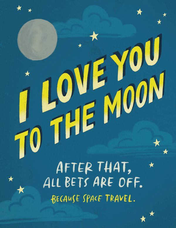 Паперова книга «To The Moon Love Card» - фото №1