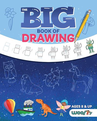 Бумажная книга «The Big Book of Drawing: Over 500 Drawing Challenges for Kids and Fun Things to Doodle (How to draw for kids, Children's drawing book)», автор Woo! Jr. Kids Activities - фото №1