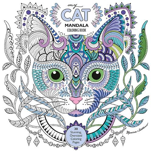 Бумажная книга «My Cat Mandala Coloring Book: 30 Stunning, Oversized Coloring Pages», автор Марика Зоттино - фото №1