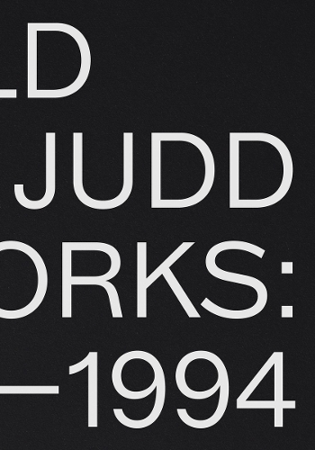 Бумажная книга «Donald Judd: Artworks 19701994», автор Дональд Джадд - фото №1
