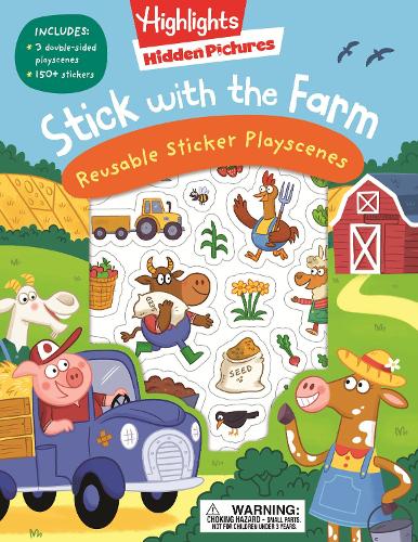 Бумажная книга «Stick with the Farm Hidden Pictures Reusable Sticker Playscenes», автор Хайлайтс - фото №1