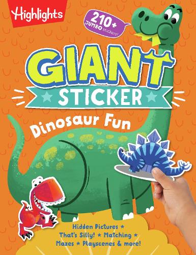 Бумажная книга «Giant Sticker Dinosaur Fun», автор Хайлайтс - фото №1