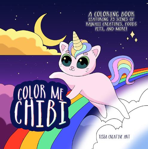 Бумажная книга «Color Me Chibi: A Coloring Book Featuring 75 Scenes of Kawaii Creatures, Food, Pets, and More» - фото №1