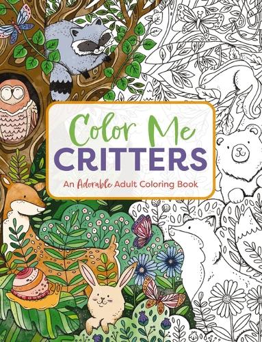 Бумажная книга «Color Me Critters: An Adorable Adult Coloring Book», автор Редакторы Cider Mill Press - фото №1