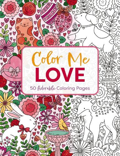 Бумажная книга «Color Me Love: A Valentine's Day Coloring Book», автор Редакторы Cider Mill Press - фото №1